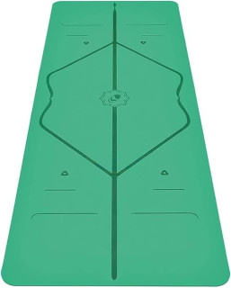 Liforme Original Yoga Mat – Free Yoga Bag Included - Patented Alignment System, Warrior-like Grip, Non-slip, Eco-friendly, sweat-resistant, long, wide, 4.2mm thick mat for comfort