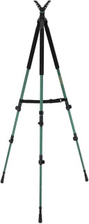 HUNTPAL Hunting Tripod Shooting Stick Gun Rifle Crossbow Shooting Rest with Removable 360° Horizontal Rotation and 90° Swing Leg, Aluminum Matt Monopod Bipod Tripod 3-N-1 Shooting Stand Support