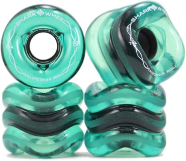 Shark Wheel 60mm Longboard Cruising Wheels, DNA Formula, Set of 4 Wheels