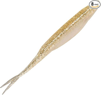 Charlie's Worms Swimming Juke, Scented, Soft Bait for Freshwater Saltwater, 8pk