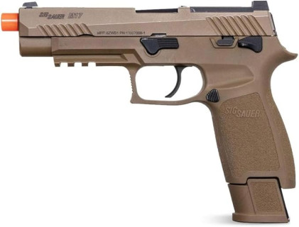 Sig Sauer Proforce 6mm BB Caliber Metal Slide Construction with Full Blow-Back Action 21rd M17 Airsoft Pistol, Coyote Tan