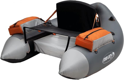 Fish Cat 4 Deluxe LCS Outdoor Recreation Fishing Vinyl Boston 250 Lbs Classic U-Boat Shape Float Tube