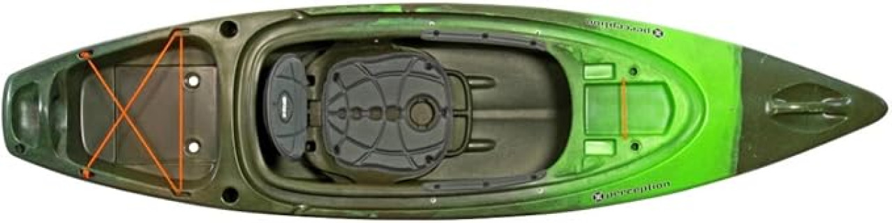 Perception Sound 9.5 | Sit Inside Kayak for Fishing and Fun | Two Rod Holders | Large Rear Storage | 9' 6