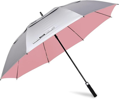 G4Free 47/54/62/68 Inch UV Protection Golf Umbrella Auto Open Vented Double Canopy Oversize Extra Large Windproof Sun Rain Umbrellas