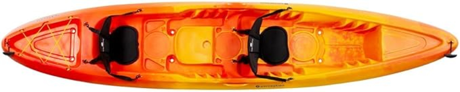 Perception Rambler | Sit on Top Tandem Kayak | Recreational Kayak for Two | Storage with Tie Downs