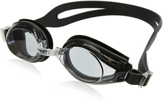 Sporti Unisex Adult Positive Optical Swimming Goggles, Antifog Swim Goggles for Men & Women, Shatter-resistant, Double Straps