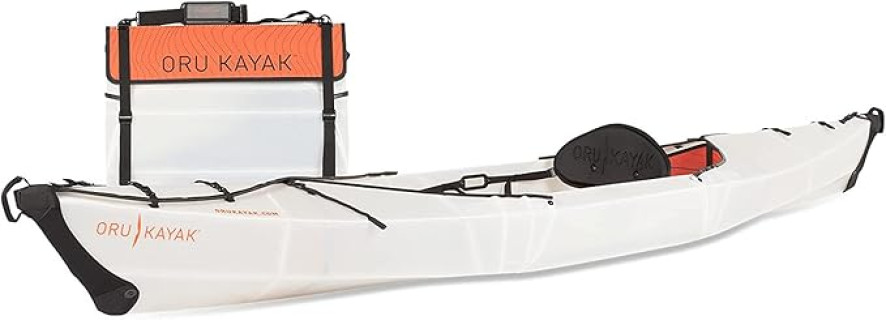 Oru Kayak Beach | Stable, Durable, Light - Lake/River Kayaks - Beginner, Intermediate - for Day Trips, Picnics, and Casual Fun with Family and Friends - Size (Unfolded): 12'1