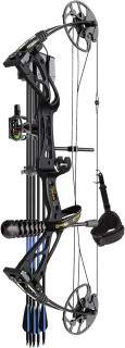 Sanlida Archery Dragon X8 RTH Compound Bow Package for Adults and Teens,18”-31” Draw Length,0-70 Lbs Draw Weight,up to IBO 310 fps,No Bow Press Needed,Limbs Made in USA,Limited Life-time Warranty