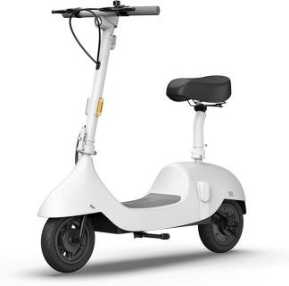 OKAI Ceetle Electric Scooter with Seat, Up to 35 Miles Range 15.5MPH, Stylish Moped Scooter for Adults,10 inch Vacuum Tires, UL 2272 Certified, EA10C Pro