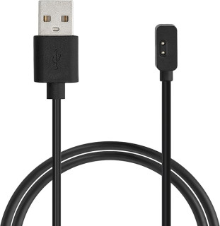 kwmobile USB Cable Charger Compatible with Xiaomi Redmi Watch 2 Lite/Mi Band 8 Cable - Charging Chord for Smart Watch - Black