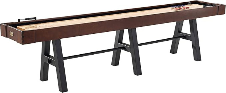 Barrington Shuffleboard Multiple Styles, Classic Arcade Game Collection, Durable & Stylish Designs with Puck Sets, Perfect for Family Game Rooms