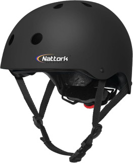 Nattork Kids Helmet Protective Gear, Removable Liner for Multi-Sports Skateboard, Skates, Bike, Scooter Age 3-15 Kids Youth Adults