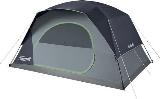 Coleman Skydome Tent with 5 Minute Setup, 8-Person Weatherproof Tent with Rainfly & Carry Bag, 20% More Headroom Than Traditional Canopies