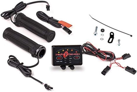 215048 Quad Zone ATV Clamp-On Heated Grip Kit, Black