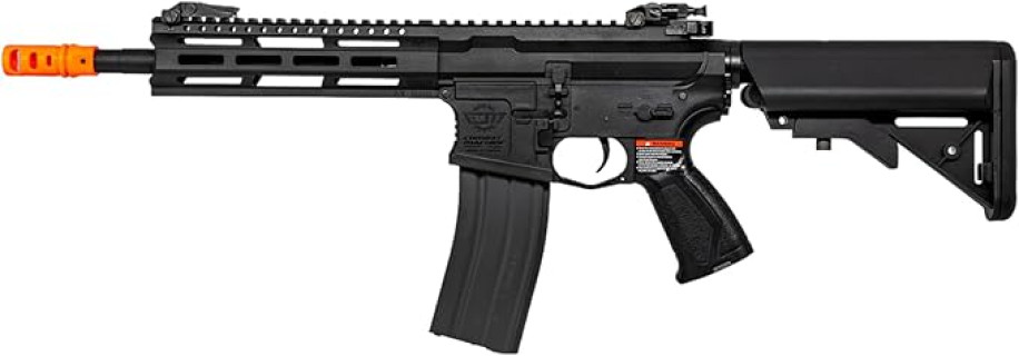 g&g Airsoft Combat Machine m4 Raider high-Performance Full Metal Gearbox aeg Rifle w/Integrated ras and Crane Stock(Airsoft Gun)