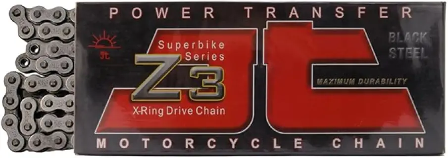 JT Chain JTC525Z3110RL (525 Series) Black Steel 110 Link Super Heavy Duty X-Ring Chain with Connecting Link