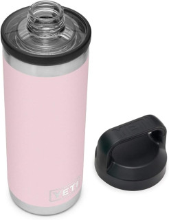 YETI Rambler 18 oz Bottle, Vacuum Insulated, Stainless Steel with Chug Cap, Ice Pink