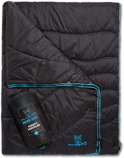 Wise Owl Outfitters Nylon Camping Blanket - Packable & Waterproof Camping Quilt - Stadium Blanket, Backpacking, Travel, and Hiking