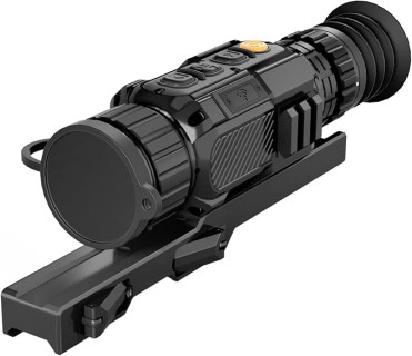 Thermal Scopes for Rifle, 35mm 384x288/640x512 Night Vision Rifle scopes for Day/Night Hunting, 4899 Yards Detection Range, Digital Zoom 4X, No-Shutter Tech, 8 Mode Infrared Scope - Wi-Fi