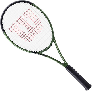 WILSON Blade Team V8 Strung Tennis Racquet - Economical Quality Intermediate Racquet - 4-3/8 Grip, Green & Black