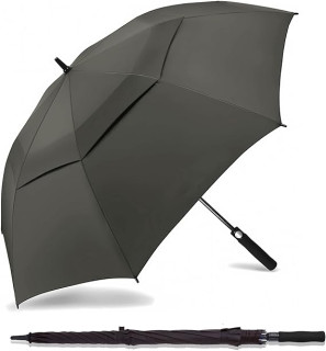 SIEPASA Golf Umbrella Large 62/68/72 Inch Automatic Open Golf Umbrella Extra Large Oversize Double Canopy Vented Umbrella Windproof Waterproof for Men and Women.