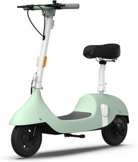 OKAI Ceetle Electric Scooter with Seat, Up to 35 Miles Range 15.5MPH, Stylish Moped Scooter for Adults,10 inch Vacuum Tires, UL 2272 Certified, EA10C Pro