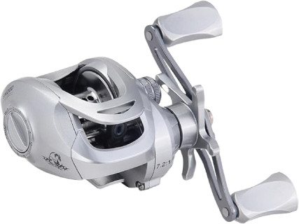 Fishing Reel SW Baitcast Baitcasting Reel Right Hand 7.2:1 Gear Ratio 22lb Max Drag 0.49lb Weight Metal Spool and Handle for Saltwater and Freshwater Bass