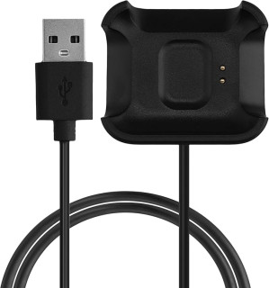 kwmobile USB Cable Charger Compatible with Xiaomi Mi Watch Lite/Redmi Watch Cable - Charging Chord for Smart Watch - Black