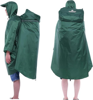 Adventure World Globotrekker Lightweight Backpack Poncho (Multiple Color Options Available)