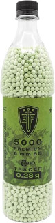 Elite Force Milsim Biodegradable .28 Gram 6mm Airsoft Tracer BBS, Easy-Pour Bottle, 5000 Count