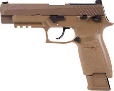 Sig Sauer P320 M17 CO2-Powered .177 Cal Semi-Automatic Air Pistol with 20rd Pellet Magazine Included