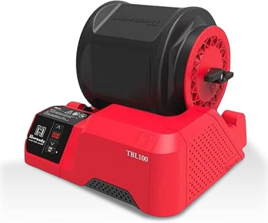 Hornady Rotary Case Tumbler – This Wet Tumbler Cleans and Polishes Brass Cartridges Quickly and Efficiently – Holds 5lbs of Cases, Includes Steel Tumbling Media and 6 Liter Drum – Item 050220