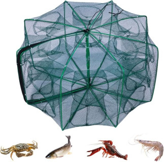 The Magic Foldable Fishing Trap, 2025 Premium The Magic Fishing Trap Fishing Kits, Fishing Net for Minnow Fish Shrimp Crawfish Crab Outdoor Fishing