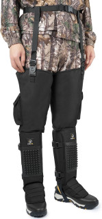 Kalkal Snake Gaiters, 1200D Waterproof Snake Chaps Snake Bite Protection for Ankle to Thigh, Snake Proof Gaiters Snake Guards with Adjustable Size for Men Women