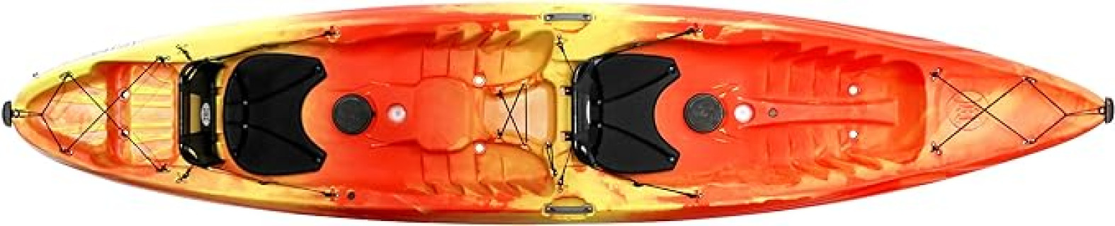 Perception Tribe 13.5 Sit on Top Tandem Kayak for All-Around Fun Large Rear Storage with Tie Downs