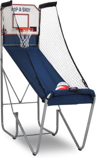 Pop-A-Shot - Home Single Shot | Arcade Basketball Fun at Home | Infrared Sensor Scoring | 6 Game Modes | 4 Balls | Foldable Storage | for All Players