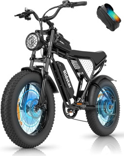 Electric Bike for Adults Q20, 2000/1500W, 37/30MPH,52V 40AH,48V/20AH E-Bike,30-180 Miles Electric Motorcycle, 20