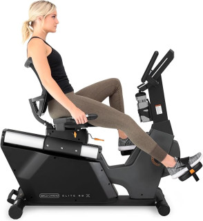 Elite RB X Recumbent Exercise Bike - FreeSync FTMS Bluetooth Smart App Connectivity - Compact 49