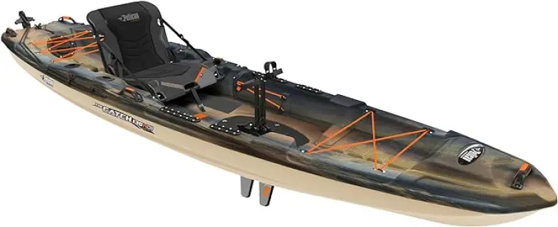 Pelican Catch HDII Premium Angler - Sit-On-Top Fishing Kayak - HyDryve Pedal System & Comfortable Ergocast seat