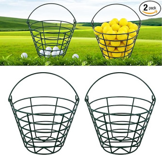 Roykaw Golf Ball Basket Bucket Container for 50 Balls,with Handle,Built to Last/Easy to Organize