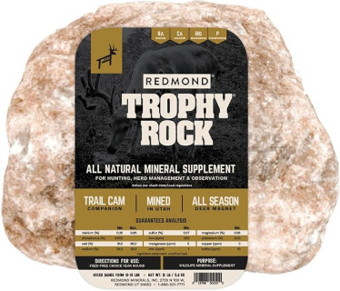 Redmond All-Natural Mineral Rock/Salt Lick, Attract Deer and Big Game 12 pounds