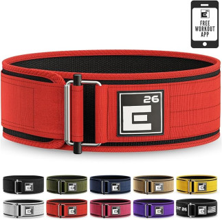 Self-Locking Weight Lifting Belt - Premium Weightlifting Belt for Serious Functional Fitness, Weight Lifting, and Olympic Lifting Athletes - Lifting Support for Men and Women - Deadlift Training Belt