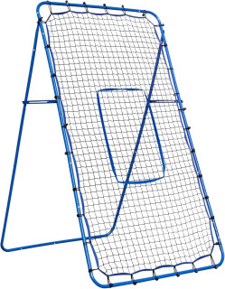 Lacrosse Baseball Rebounder Net, Volleyball Softball Rebounder Pitch Back Net with 2 x 6-Angle Quick Adjustments, Easy Quick Setup, Ideal for Softball,Soccer and Sport Training