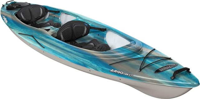 Pelican Argo 136XP - Sit in Tandem Kayak - Patented Ram-X™ Material - Lightweight Stable - 13 ft