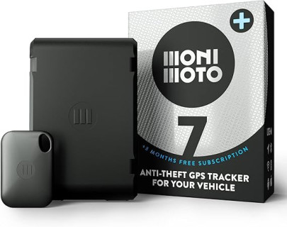 MoniMoto 7 Plus 3 Edition Motorcycle Tracker and Alarm with DIY Installation, No Wiring Required - Smart Motorcycle GPS Tracker - GPS Tracker for Vehicles, Scooters, Quad Bike ATVs, Snowmobiles