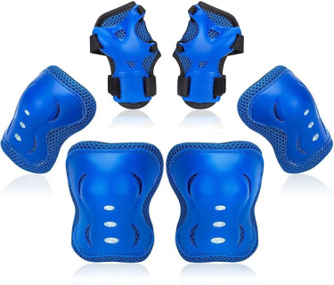 Kids/Youth Knee Pads Elbow Pad Wrist Guards Protective Gear Set, for Child Roller Skates, Cycling Bike, Skateboard, Inline Skatings, Scooter Riding, BMX Bike, and Other Outdoor Sports Activities