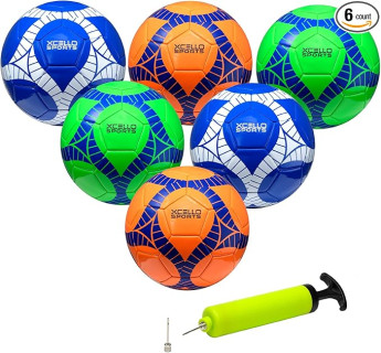 Soccer Balls with Assorted Colors with Pump