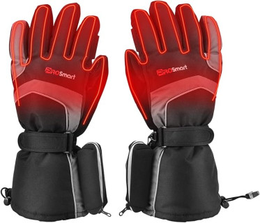 PROSmart Heated Gloves Rechargeable Electric Glove - Battery Operated Warming Gloves for Men & Women Suitable for Outdoor Hunting Cold Winter Skiing Camping (Battery Included)