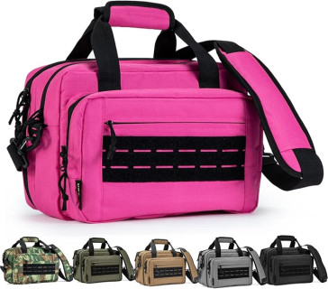 VEAGIA Range Bag,Pistol Case,Gun Range Bags For Handguns And Ammo Pouch 2 Pistols Soft Carrying Shooting Bag