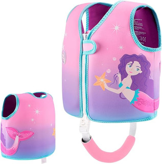 Pottwal Swim Vest for Kids - Swim Jacket for 1-2 Years (24-33LBS) - Buoyancy Aid Made of Neoprene & EPE - with Adjustable Crotch Strap